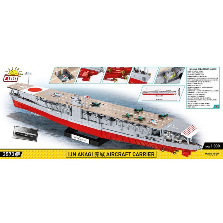 IJN Akagi Aircraft Carrier COBI 4851 Schiffe und Boote cobi.pl